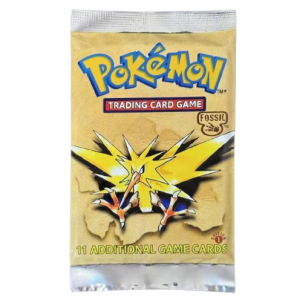 Pokemon 1st Edition: Fossil Set Booster Pack (Zapdos artwork)