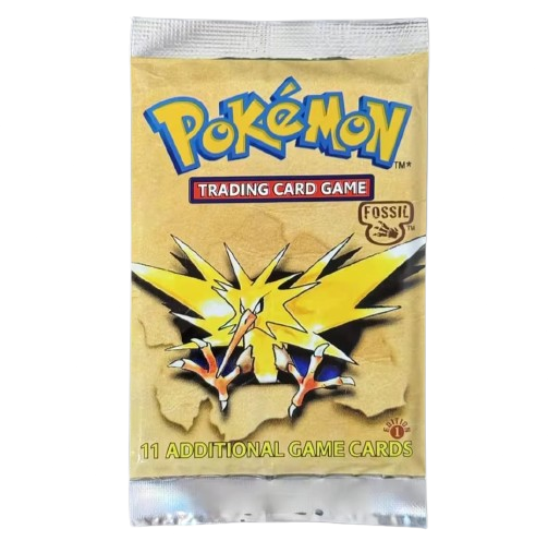 Pokemon 1st Edition: Fossil Set Booster Pack (Zapdos artwork)
