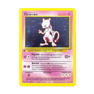Mewtwo – Base Set 1st Edition - English Holo Version